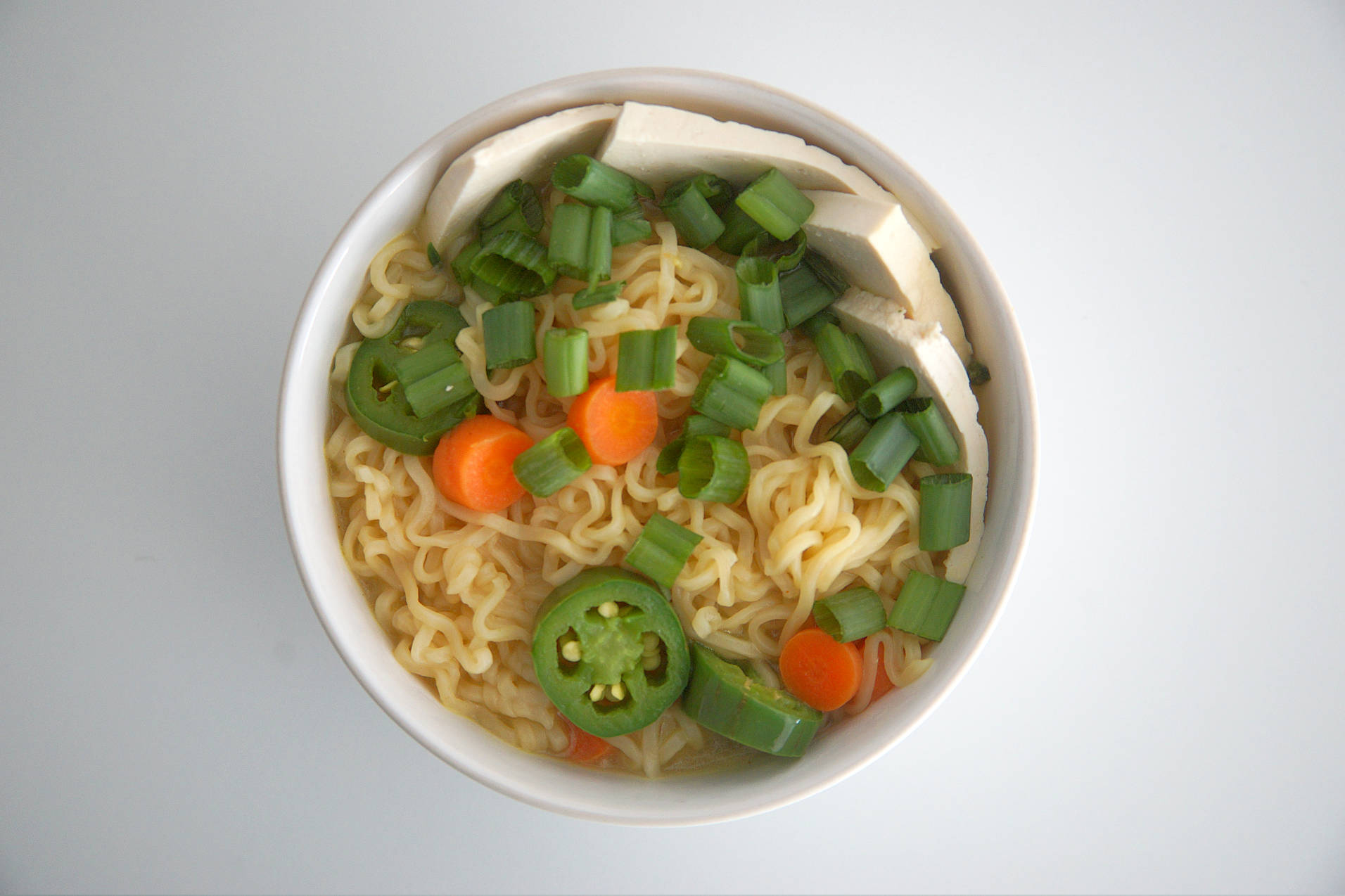 Maruchan instant noodles with added vegetables